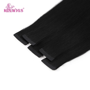 Extensiones de cabello con cinta adhesiva K.SWIGS Premium Double Drawn, 100% cabello humano virgen Remy, puntas gruesas, uso natural y cómodo. - Product Image 5
