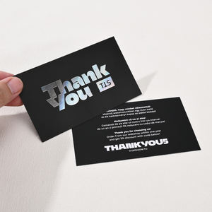 Tarjetas <span class=keywords><strong>de</strong></span> <span class=keywords><strong>Agradecimiento</strong></span> con Código QR para Comercio Electrónico, Personalizadas con Impresión, para Comentarios Posventa, Contacto, Servicio y Elogios - Product Image 3