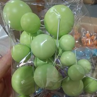 Topper de gâteau fausses boules pour la décoration de gâteau 5 pièces/sac boules de taille différente fournitures de décoration de gâteau boules de mousse