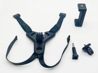 Support de caméra d'action anti-dérapant Support de téléphone portable Support de mentonnière de casque de moto pour DJI GoPro Hero