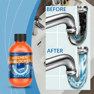 Jue Fish 300ml Sbloccante per Cucina agli Ioni Metallici, Agente Dissolvente per Grasso e Ostruzioni, Disincrostante per Tubi - Product Image 1