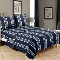 Draps Hôteliers Microfibre 100% Polyester Noir, Tailles Jumeau, Double, Grand et Très Grand – Ensembles de Draps d'Hôtel en Gros de l'Usine Chinoise