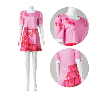 Costume de cosplay rouge pour filles, inspiré du film Descendants 4, déguisement de fête d'Halloween pour femmes - Product Image 3