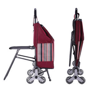 Koltuk alışveriş arabası çantası sandalye ile bir sürü ağırlık alışveriş arabası çantası taşıyan - Product Image 3