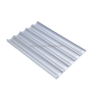 Offre Spéciale Français Pain Baguette Plateau <span class=keywords><strong>De</strong></span> Cuisson 5 Flûtes 26 ''X 18'' X 1.2 ''En Alliage D'aluminium Baguette Plat <span class=keywords><strong>De</strong></span> Cuisson pour Restaurant - Product Image 2
