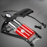 Pompe à air électrique portable haute pression pour voiture, moniteur de pression des pneus, gonfleur à pédale 12V en alliage d'aluminium, pour véhicule, urgence, auto-gonflage