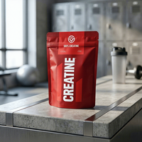 Sachet Doypack Personnalisé Imprimé pour Créatine Monohydrate en Gommes 1kg Qualité Alimentaire pour Lait, Sushi, Aliments pour Animaux