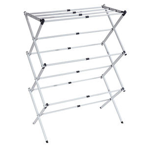 תליית בגדים מתלה נירוסטה בגדי בגדים מקורה מקלב - Product Image 1