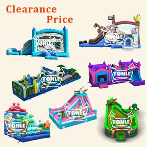 Tonle July khuyến mãi bộ sưu tập giải phóng mặt bằng giá thương mại trẻ em bị trả lại Nhà trượt nước Inflatable khóa học trở ngại trò chơi - Product Image 1