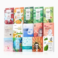 Masque facial réparateur et éclaircissant au collagène actif végétalien, ampoule d'aloe vera, aminé, rétinol et acide hyaluronique, personnalisable ODM/OEM, en stock