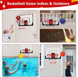 Custom Logo Promotional Over the <b>Door</b> Mini Kids Basketball Hoop with for and Breakaway <b>Spring</b> Rim Silk Screen Printed - Product Image 2