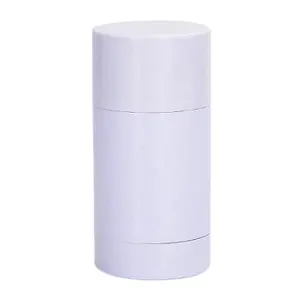 6ml 15ml 30ml 50ml 75ml Kunststoff AS Cylindrical Round Twist Up Deodorant Stick Tube für Sonnenschutz körper Lippen balsam 50ML 75ML