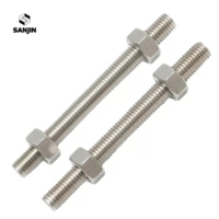 1M 2M 3M M8 M10 M12 SS 304 316 Stainless Steel ASTM B8 B8M Full Thread Bolt Studs Threaded Rod