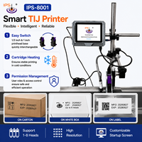 Impresora Industrial de Inyección de Tinta Térmica en Línea IPS-8001 de 12.7 mm para Cartón, Bolsas de Plástico, Etiquetas, Códigos QR, Número de Lote y Número de Serie