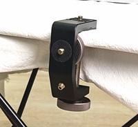 Simock Support de bureau universel à vis 1/4 avec pince en C pour caméra, idéal pour le vlogging, le streaming en direct, la photographie en studio et la lumière de studio - Accessoire de studio photo