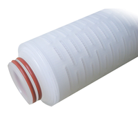 Cartouche filtrante plissée 2,5*10, membrane PP, élément filtrant plissé pour le traitement de l'eau, filtration fine