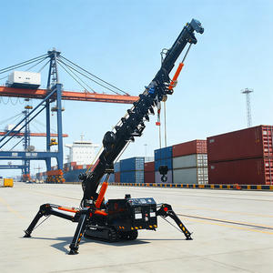 שלט רחוק לעגורן עכביש - כושר הרמה 4 טון, מונע בדיזל, גובה הרמה 13 מטר, מערכת הידראולית מלאה לבנייה במקומות צרים - Product Image 4