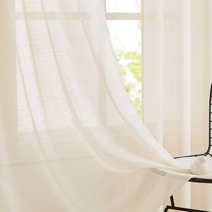 <span class=keywords><strong>SHEIN</strong></span> Usine Vente Directe Vente Chaude Café Couleur Doris Semi-Blackout Sheer Rideaux Export TEMU Fini Rod Pocket Cantonneaux - Product Image 2