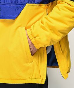 Chaqueta cortavientos personalizada para hombre talla grande 100% poliéster verano transpirable bloque de Color impermeable Casual impermeable - Product Image 3