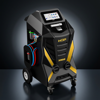 WDF X868 Nouvelle machine de récupération et de recharge de réfrigérant R134a pour climatisation automobile, entièrement automatique, en métal, pour le nettoyage des systèmes de climatisation.
