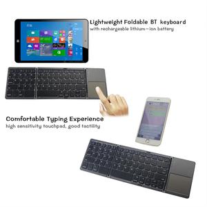 Teclado Inalámbrico Plegable Recargable Táctil BT, Estilo Moderno, Delgado, de Tres Pliegues, para Tablet PC - Product Image 5