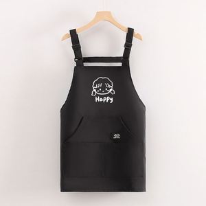 Hotel Uniform Black <b>Apron</b> Canvas Cross Back <b>Apron</b> With Pocket for Waiter - Product Image 2