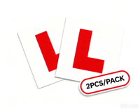 Lot de 2 autocollants magnétiques brillants en forme de L et de P pour voiture, résistants à l'eau et aux UV, pour carrosserie de véhicule, formes OEM/ODM