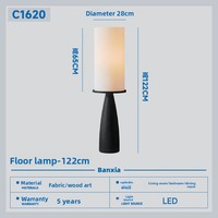 Lampe sur pied LED vintage française d'occasion, commande vocale, grande taille, sensation de luxe haut de gamme pour salon, bureau, chambre à coucher