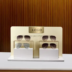 Negozio di occhiali di lusso vetrina tavoli da esposizione occhiali da sole negozio espositore Logo personalizzato porta occhiali