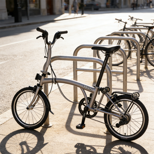 Bicicleta Plegable de <span class=keywords><strong>16</strong></span> Pulgadas, 6 Velocidades, Frenos C, Ligera, Portátil, con Marco de Acero de Tres Pliegues, Pedales Ordinarios y Llantas de Aleación de Aluminio - Product Image 2