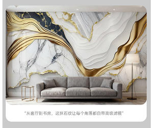 Pegatinas de Pared Modernas de Mármol Autoadhesivas, Resistentes al Agua y a Altas Temperaturas, para Decoración del Hogar y Fondo de TV - Product Image 6