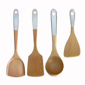 Beechwood Spatula Set 4 Pieces Nonstick Wooden Spoon Cooking Utensils Kitchen Tools - Product Image 5