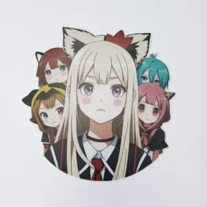Custom Logo Transfer Uv Resist Weerbestendige Anime Vinyl Transfer Stickers Venster Stickers Voorruit Bumper Auto Sticker