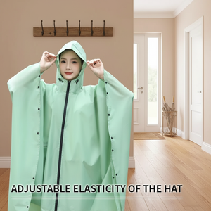 Impermeable con Capucha y Cremallera, Ecológico, para una Persona - Product Image 1