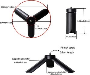 Suministro directo de fábrica Soporte de escritorio plegable portátil <span class=keywords><strong>Mini</strong></span> trípode para Selfie Stick para cámara Smartphone - Product Image 1