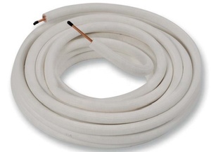 Điều Hòa Không Khí Đôi Ống Cách Nhiệt Cặp Cuộn Dây Ống Đồng Với Màu Trắng Polyethylene Bọt PE Cách Nhiệt Ống Với Đồng - Product Image 2