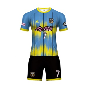 2019 New Product fashionable football clothes soccer jersey uniform customized fabric fast dry for football uniforms - Product Image 5