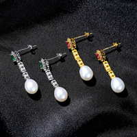 Anting-anting Mutiara Perak Sterling Gaya Manis Korea, Serbaguna, Desain Selebriti Internet, Cocok untuk Wanita