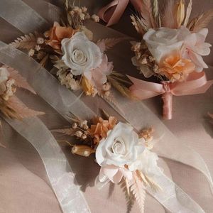 Ins <b>Dried</b> Flower Bouquet, Wedding Bridal Bouquet, Used for Wedding Decoration - Product Image 6