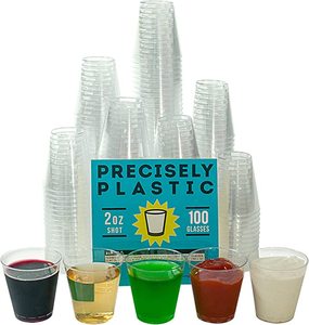 2oz Disposable Plastic clear shot glasses