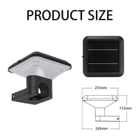 Applique Murale Carrée Solaire à LED en Aluminium Moulé sous Pression et Polycarbonate, Détection Crépusculaire Automatique, Extérieur, Garantie 3 Ans, Étanche, 360°, pour Patio et Jardin
