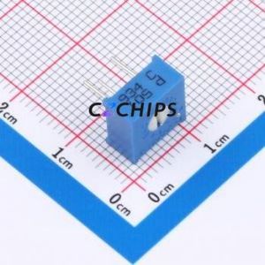 Resistencia Ajustable/Potenciómetro 3386P-501-LF, Componente de Orificio Pasante (THT)-3P, 9.5x9.5mm, Resistencia de 500 Ohm, 10%, 500mW, 250ppm ℃ - Product Image 1