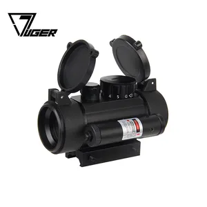 LUGER 1x40RDL pandangan luar ruangan berburu kualitas tinggi murah merah dot sight dengan laser pandangan