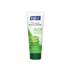 Hot Sale Dye-Free Elina Med 75 Ml Aloe Hand Cream Without Mineral Oils Tube Packaging For Wholesale