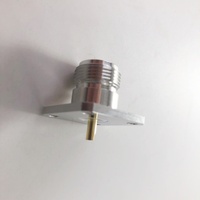 Connecteur coaxial RF 50 ohms N femelle à bride carrée de 25,4 mm avec réceptacle