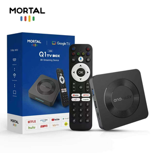 TV Box Smart Mortal Q1 2Gen Set-top Box Android Rockchip3518 Quad Core Dual Band WiFi 8K 2GB 16GB Live TV HDR Supporto OEM/ODM - Product Image 1