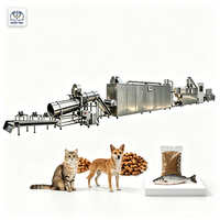 Nouvelle ligne de production automatique d'aliments pour animaux de compagnie, extrudeuse en acier inoxydable, production d'aliments pour chiens, chats, poissons, certifiée CE, solution clé en main, Snowy