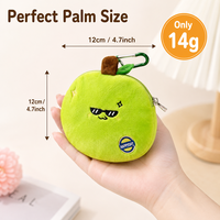 Dompet Koin Plush Buah dan Sayuran Lucu Grosir, Berbagai Model, Dompet Mini Isi Ulang, Gantungan Kunci, Aksesoris Tas Menggemaskan untuk Earbud dan Kunci