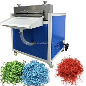 Hediye kutusu dolgu rendelenmiş kağıt rafya yapma makinesi buruşuk kraft kağıt 40-120gsm kırışık kesim kağıt kesme makinesi