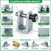 Support de fixation en U pour vérin à gaz avec goupille pour support de levage à œillet de vérin à gaz, personnalisé OEM